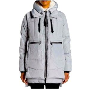 NWT BAGATELLE SPORT Stone Hooded Thermal Puffer Winter Jacket Size XL